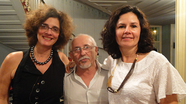 Carla Valença, Paulo de Castro e Paula de Renor, produtores do Janeiro de Grandes Espetáculos. Foto: Pollyanna Diniz